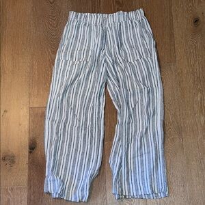 Time and Tru Black and White Striped Pants